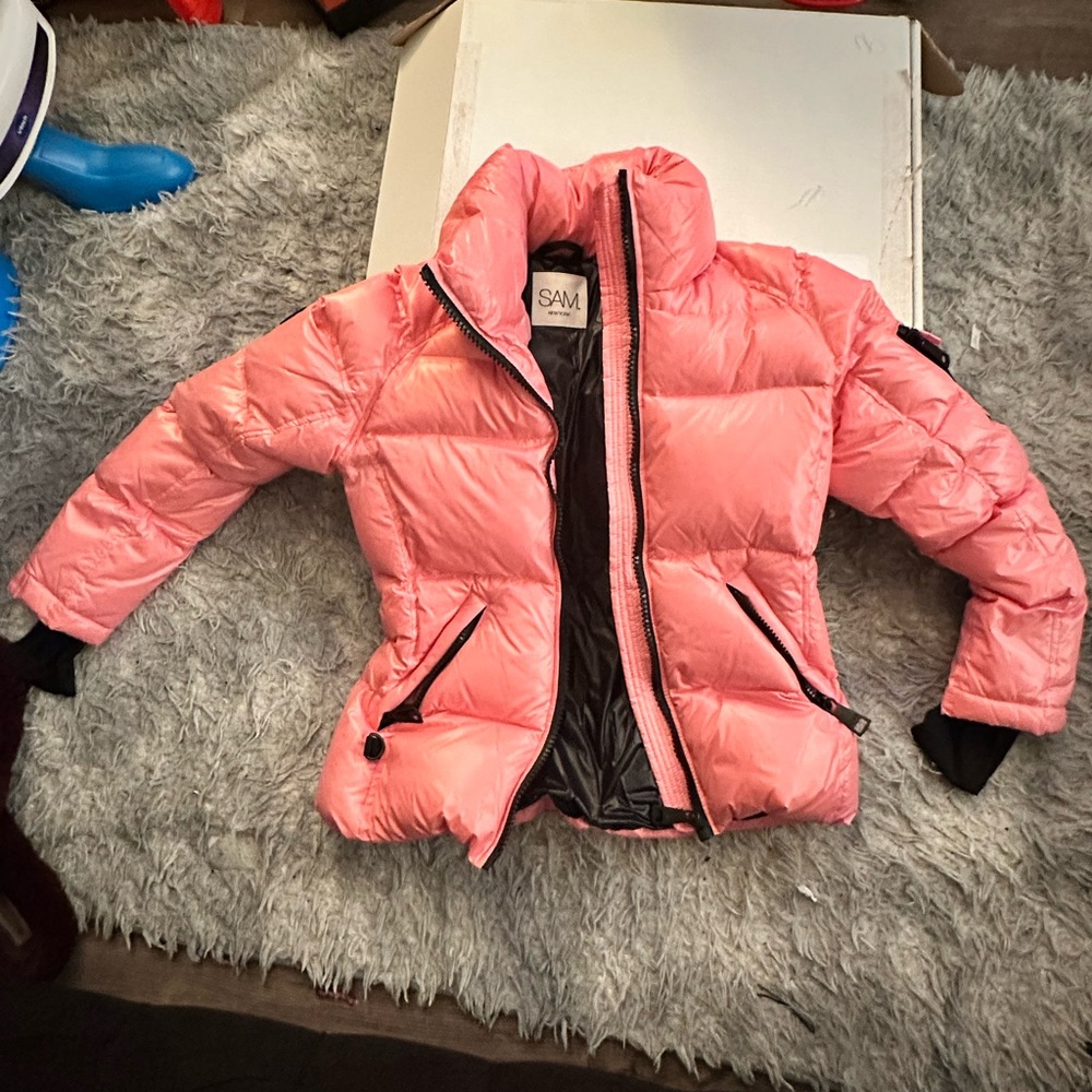 SAM. Kids Coral Puffer Jacket